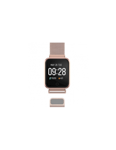 Montre connectée Rose Gold, Carré-...
